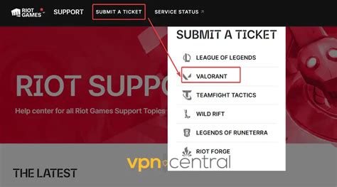 riot games submit a ticket.